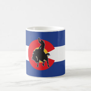 Colorado Flag Cowboy Coffee Mug