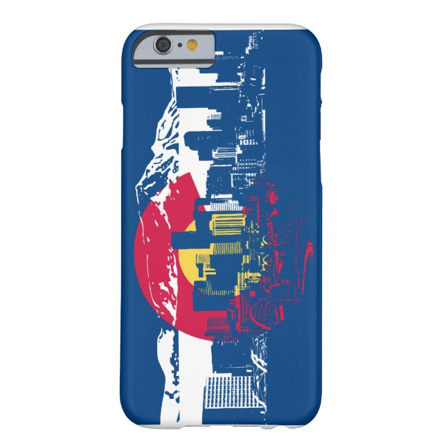 Colorado Flag - Denver Skyline - Phone Case (Back)