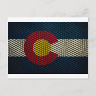 Colorado Flag Expanded Metal Awesome Postcard