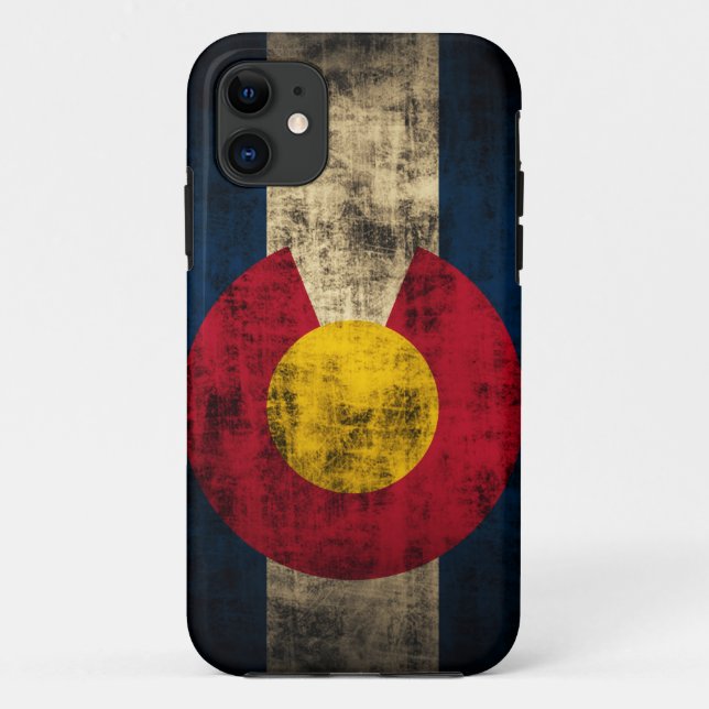 Colorado Flag Grunge iPhone 5 Barely Case (Back)