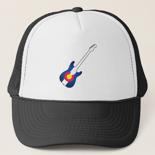 Colorado flag guitar hat (Front)