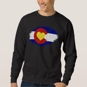Colorado Flag Heart Love Kids Women Men Family Boy Sweatshirt