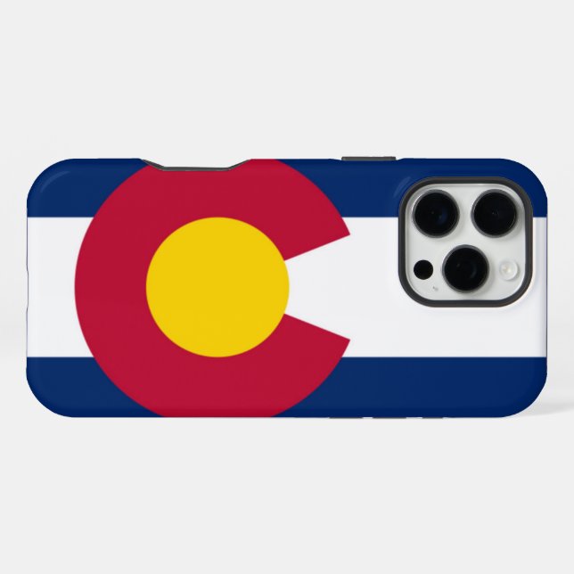 Colorado flag iPhone case (Back Horizontal)