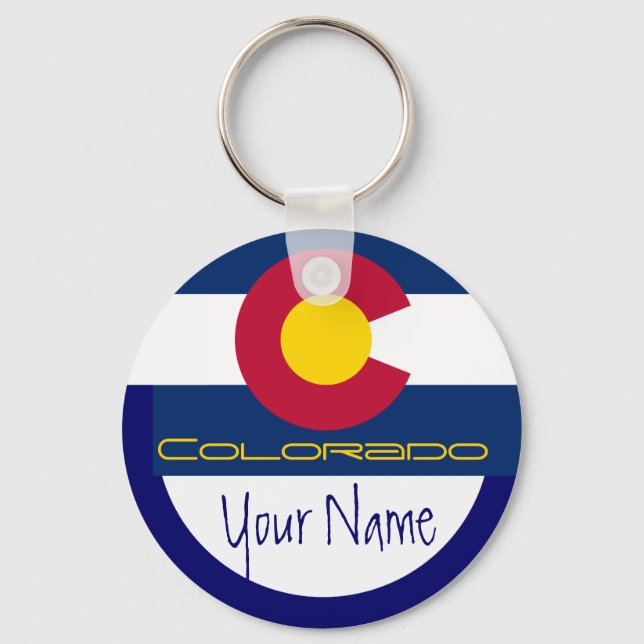 Colorado -  FLAG Keychain (Front)