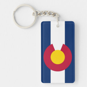 Colorado flag keychain