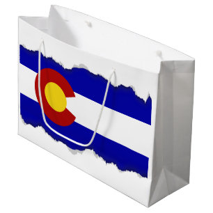 Colorado flag large gift bag