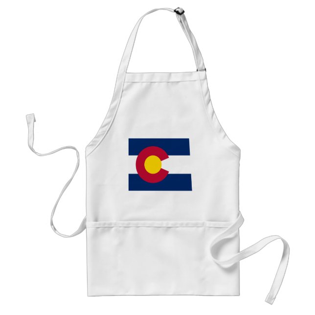 Colorado Flag Map Standard Apron (Front)