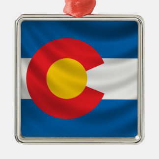 Colorado Flag Metal Ornament