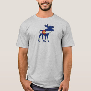 Colorado Flag Moose T-Shirt
