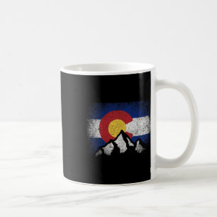 Colorado Flag Mountain Ski Winter Gift Hiker Hikin Coffee Mug