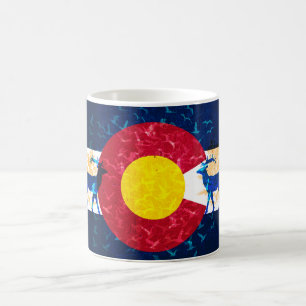 Colorado flag nature scene coffee mug cup