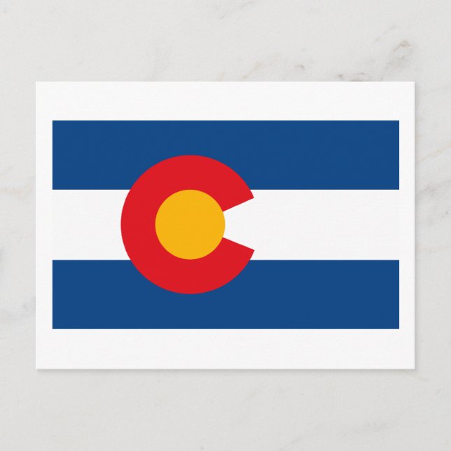 Colorado Flag Postcard (Front)
