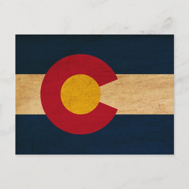 Colorado Flag Postcard (Front)