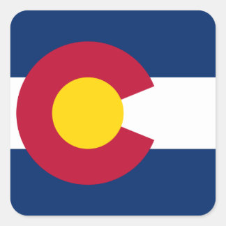 Colorado Flag Square Sticker