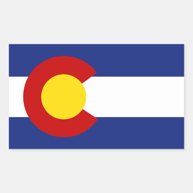 Colorado Flag Sticker (Front)