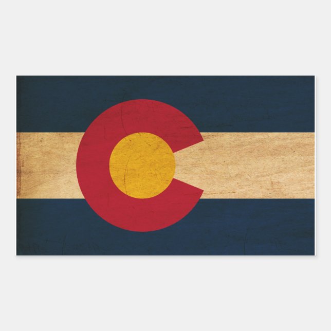 Colorado Flag Sticker (Front)