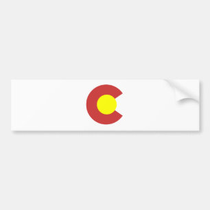Colorado Flag Symbol Bumper Sticker