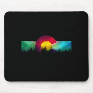 Colorado Flag Vintage Rocky Mountains Hiking Mouse Pad