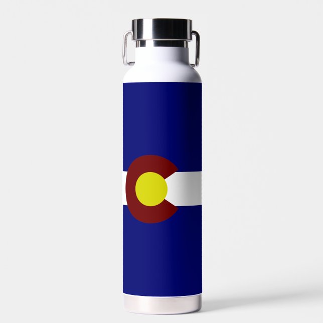 Colorado flag water bottle (Front)