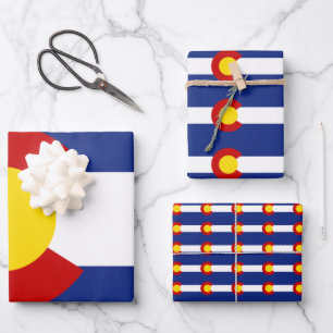 Colorado Flag Wrapping Paper Sheet