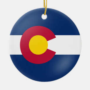 Colorado Flair Ceramic Ornament