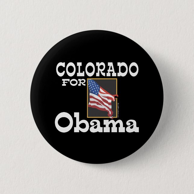 Colorado for Obama Button (Front)