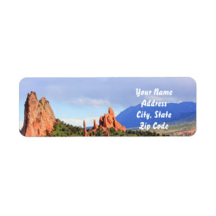 Colorado Garden of the Gods Address labels