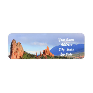 Colorado Garden of the Gods Address labels