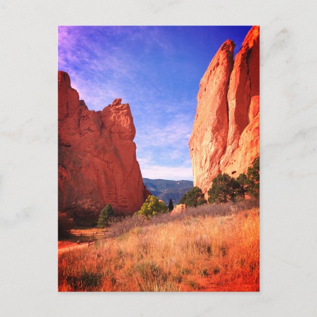 Colorado Garden of the Gods Red Cliffs Park Postcard (Front)