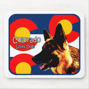 Colorado German Shepherd Mouse Pad