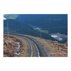 Colorado going up Pikes Peak Photo Poster. Print