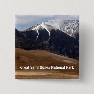 Colorado Great Sand Dunes National Park Souvenir 2 Inch Square Button