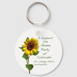 Colorado Green Party keychain