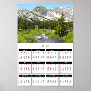 Colorado High Country Splendor 2026 Calendar Poster