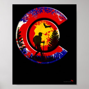 Colorado Hiking 14ers Rocky Mountain Hiker Poster