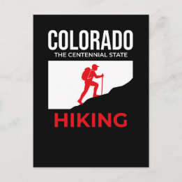 Colorado Hiking – The Centennial State USA Postcard