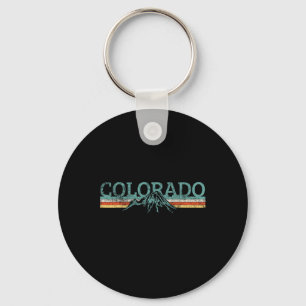 Colorado Hiking Travel Retro Keychain
