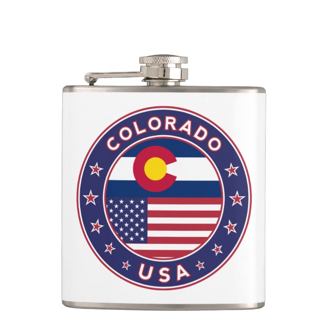 Colorado Hip Flask (Front)