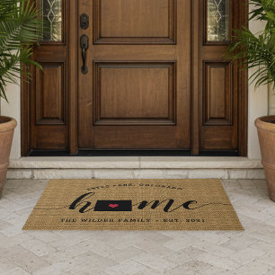 Colorado Home State Personalized Doormat