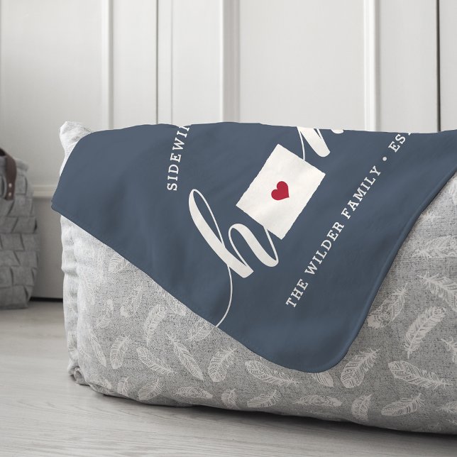 Colorado Home State Personalized Sherpa Blanket (Creator Uploaded)