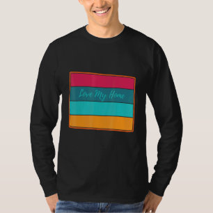 Colorado Home State Retro Love My Home Vintage T-Shirt