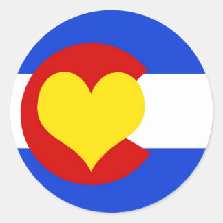 Colorado is for Lovers Classic Round Sticker