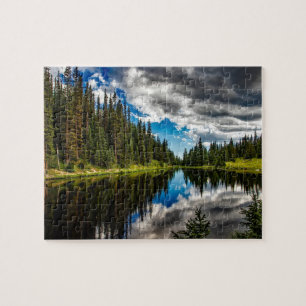 COLORADO LAKE LANDSCAPE JIGSAW PUZZLE