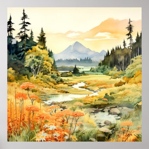 Colorado Landscape Art Poster