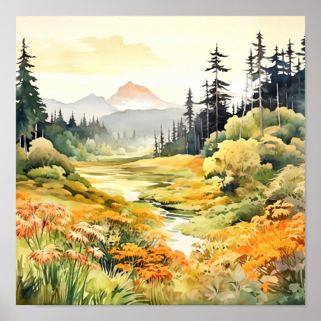 Colorado Landscape Art Poster (Front)