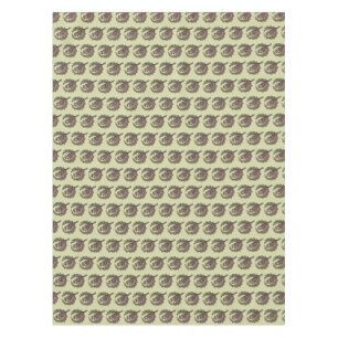 Colorado Lark Bunting Bird Surrounded Claret Cup Tablecloth