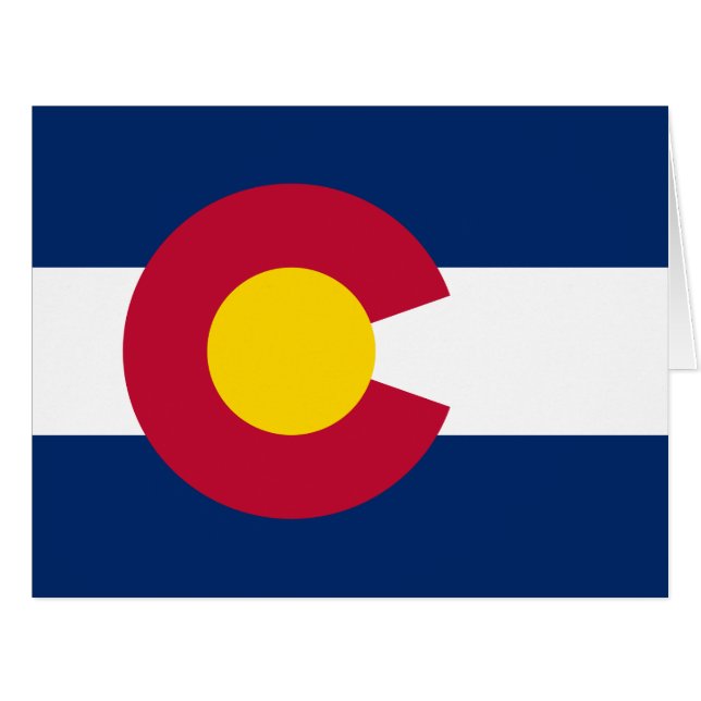 Colorado : Le drapeau américain du centenaire (Devant horizontal)