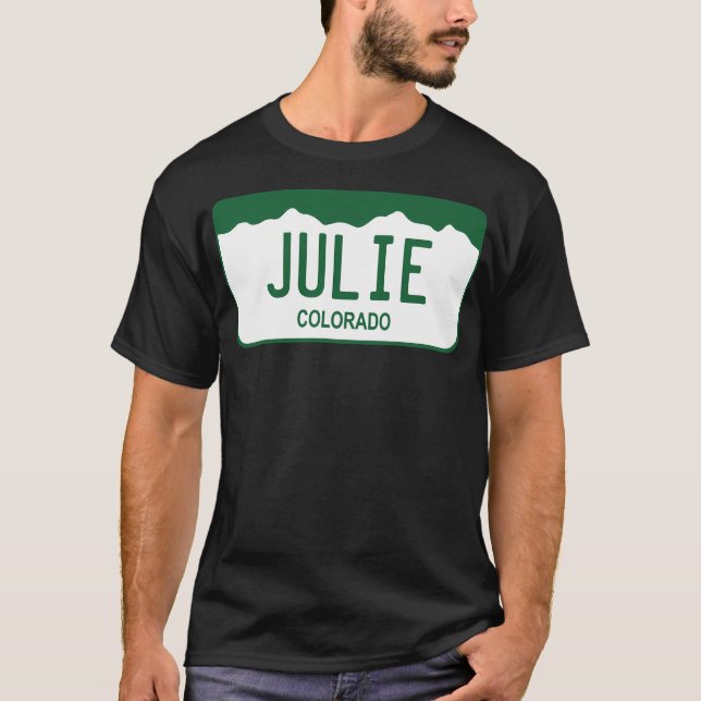Colorado License Plate - T-Shirt (Front)