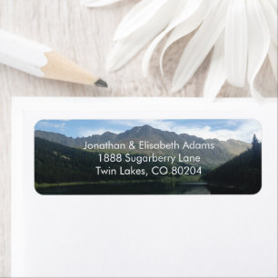 Colorado Majestic Mountains Retour Adresse Label