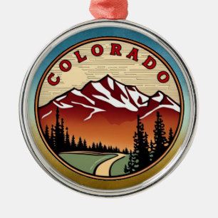 Colorado  metal ornament